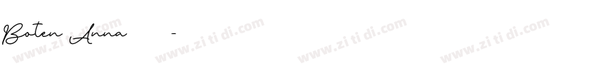Boten Anna字体字体转换